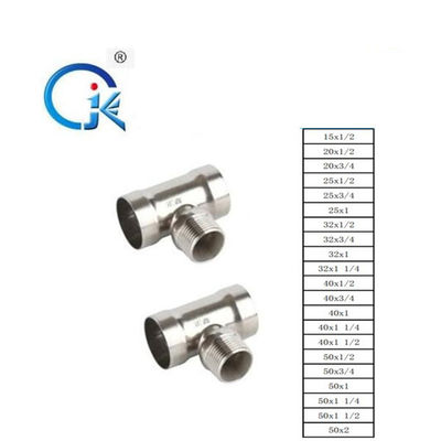 Złączki zaciskowe kształtowe DN50 Trójnik ze stali nierdzewnej Zwykły koniec hydrauliki
