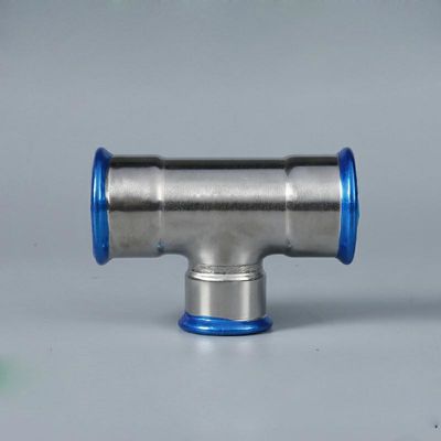 Kute złączki zaciskowe z profilem M DN20 Nikiel biały montaż rur hydraulicznych