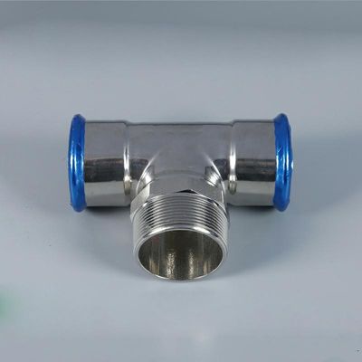 Złączki zaciskowe kształtowe DN50 Trójnik ze stali nierdzewnej Zwykły koniec hydrauliki